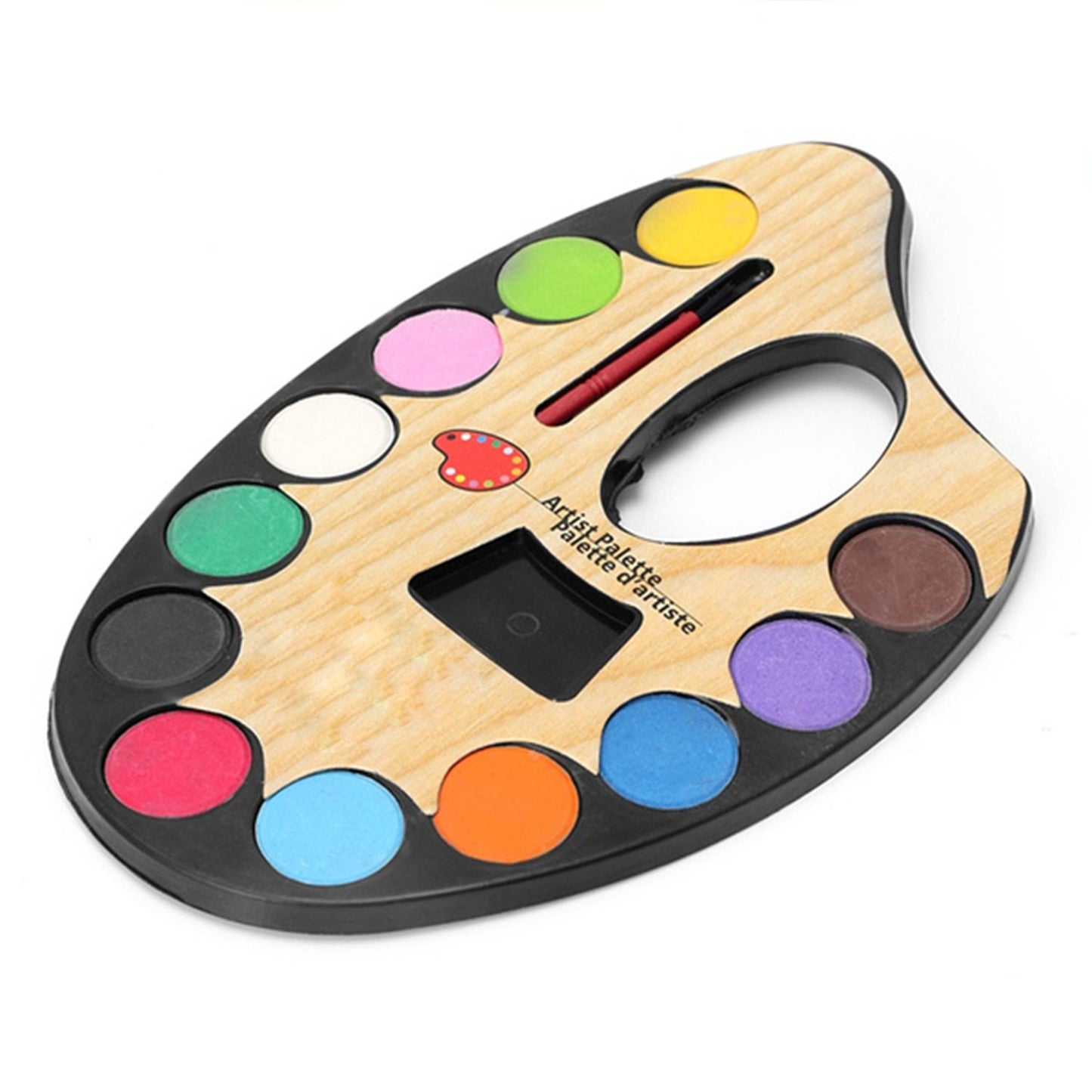 Non-Toxic Watercolor Painting Set with Artistic Palette and Paint Brush – Creative Sketch and Art Kit for Kids