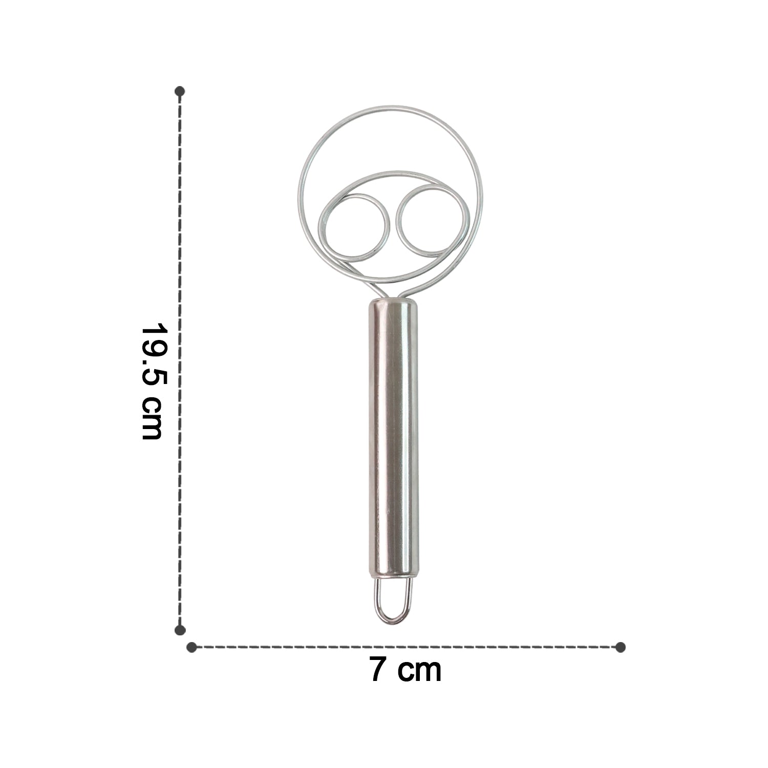2-piece Stainless Steel Spiral Hand Whisk - (2 Pc Set)