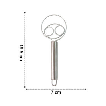 2-piece Stainless Steel Spiral Hand Whisk - (2 Pc Set)