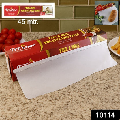 Freshee Pack & Move Non-stick Food Paper 40 Meter + 5 Meter Free (Total 45 Meter)