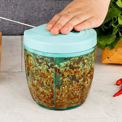 6 Blade 2in1 Manual Food Chopper (1000ml)