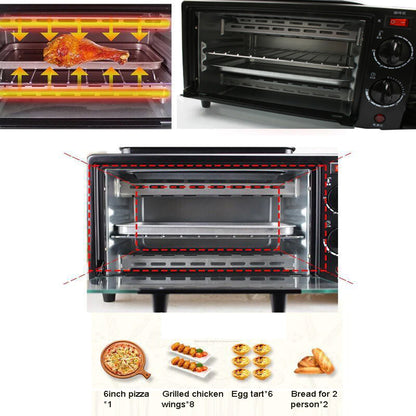 3-in-1 Breakfast Maker with Toaster Oven, Grill Pan and Coffee Maker – Portable All-in-One Breakfast Station for Quick Morning Meals