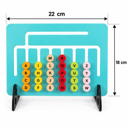 2 In 1 Abc And Maths Activity Board With Sliding Letters For Learning (22x18 Cm)