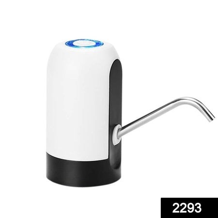 USB Rechargeable Automatic Drinking Water Dispenser Pump with Stainless Steel Spout Portable One Touch Water Bottle Pump for 20 Litre Water Cans (1 Piece)