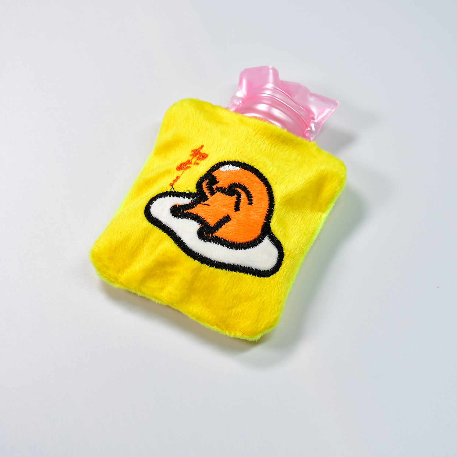 Yellow Duck Head Small Hot Water Bag with Soft Cover – Portable Natural Rubber Heat Therapy Bottle for Pain Relief, Menstrual Cramps, Neck, Shoulder, Back and Hand Warmer
