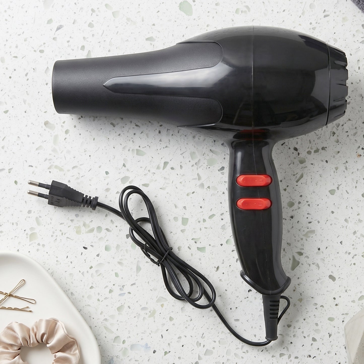 Portable Hair Dryer Compact Blow Dryer With Hot Cold Air For Home Salon (1 Pc)