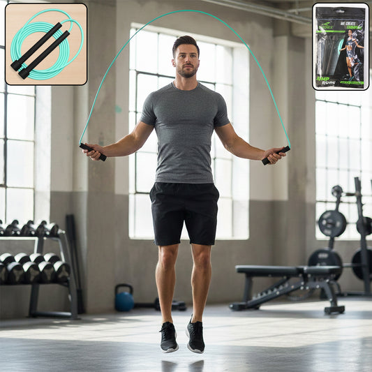 High-Speed Skipping Rope with Foam Padded Handles – Ideal for Cardio, Fitness, and Weight Loss Workouts (Approx. 3 Meter)