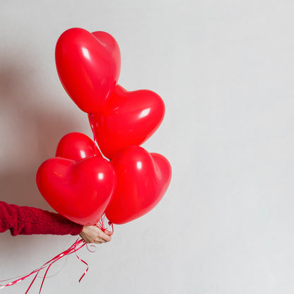 Heart Shaped Latex Balloons for Birthday, Anniversary, Wedding and Party Decoration – One Color (20 Pieces Set)