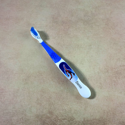 Kids Toothbrush Set With Cartoon Robot Toy