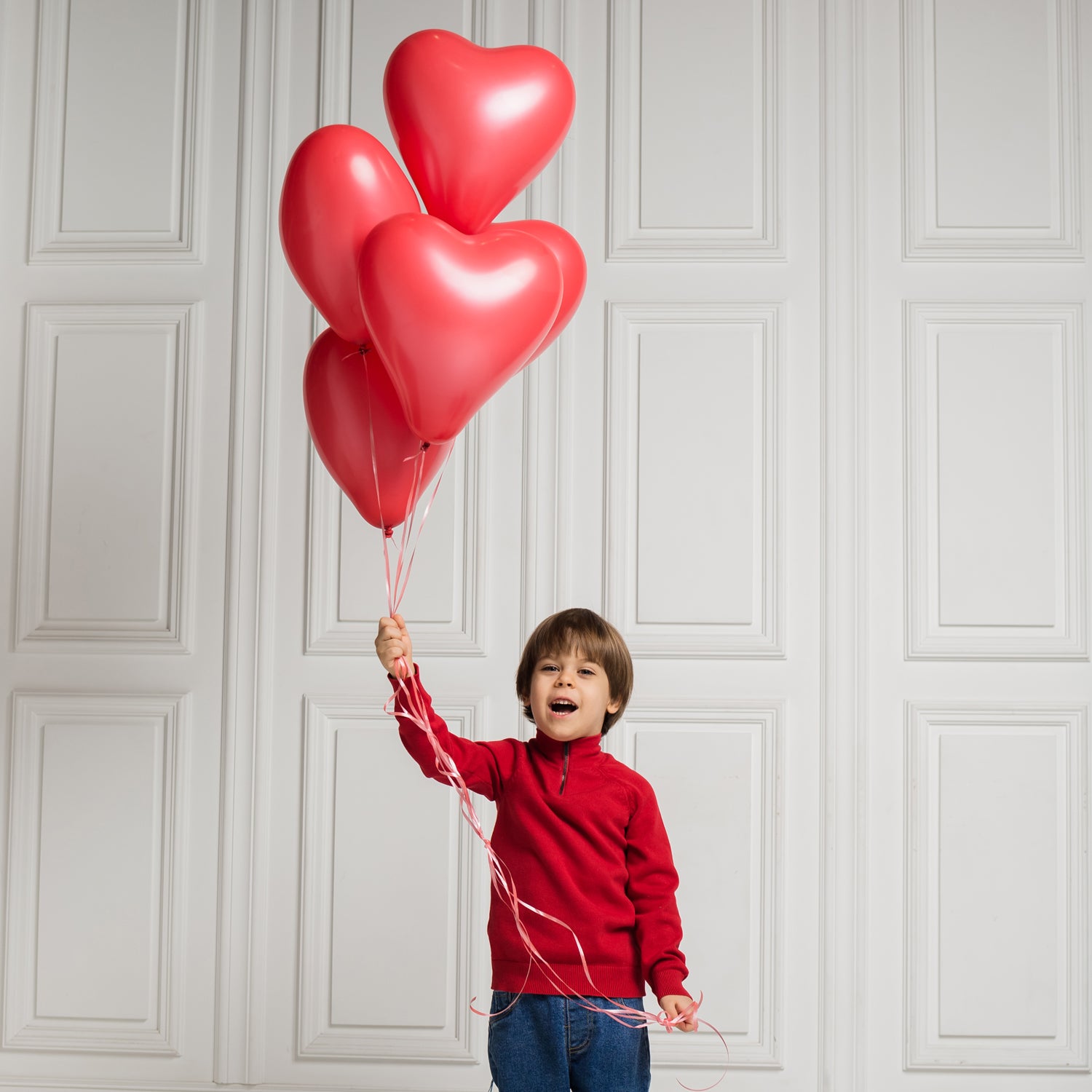 8892 Heart Shaped Balloons Kinds Of Rainbow Party Latex Balloons For Birthdayanniversaryvalentinesweddingengagement Party Decoration Multicolor (4 Pcs Set)