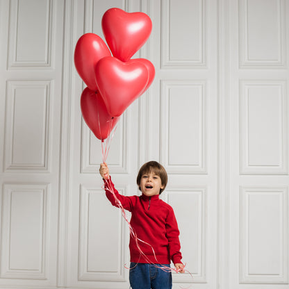 8892 Heart Shaped Balloons Kinds Of Rainbow Party Latex Balloons For Birthdayanniversaryvalentinesweddingengagement Party Decoration Multicolor (4 Pcs Set)