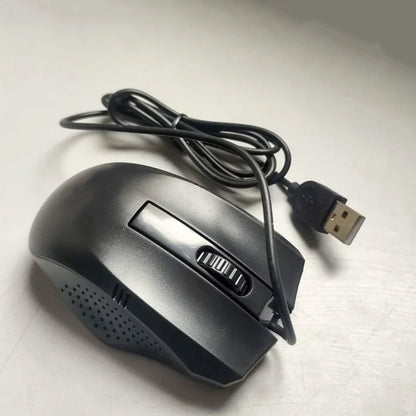 Computer Laptop Wired Optical Mouse USB Ergonomic 1000 DPI Plug and Play Mouse for PC Desktop Office and Home Use (1 Pc)