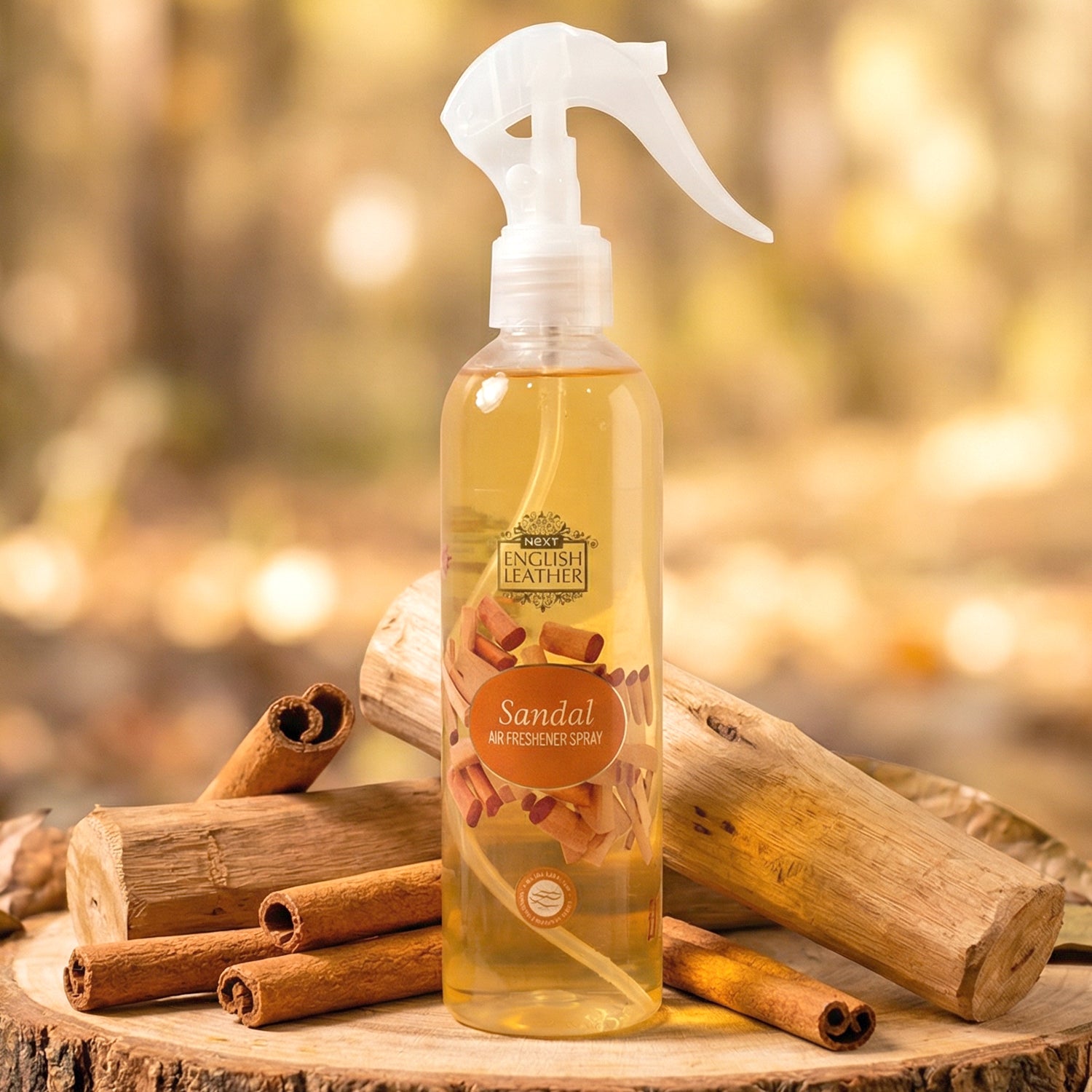 250 ML Sandal Air Freshener Spray with Trigger Nozzle – Long Lasting Room Freshener for Home, Bathroom, Bedroom, Living Room, Office and Curtains
