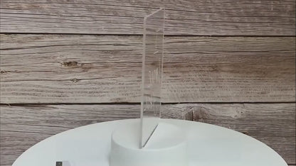3D Acrylic Writing Board with Pen & Light | Creative LED Message Board