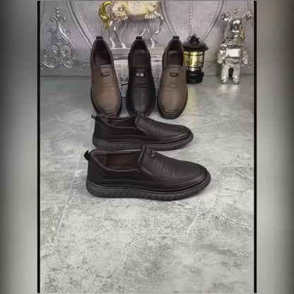 Men’s Casual Synthetic Loafers | Lightweight Black Slip-On Shoes with TPR Inner Sole | Stylish & Comfortable Daily Wear Footwear for Men
