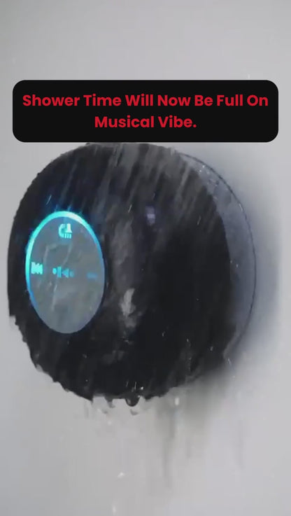 Large Suction Cup Waterproof Bluetooth Speaker with LED Light Show | Portable Wireless Shower Speaker with Built-in Mic | Assorted Colors
