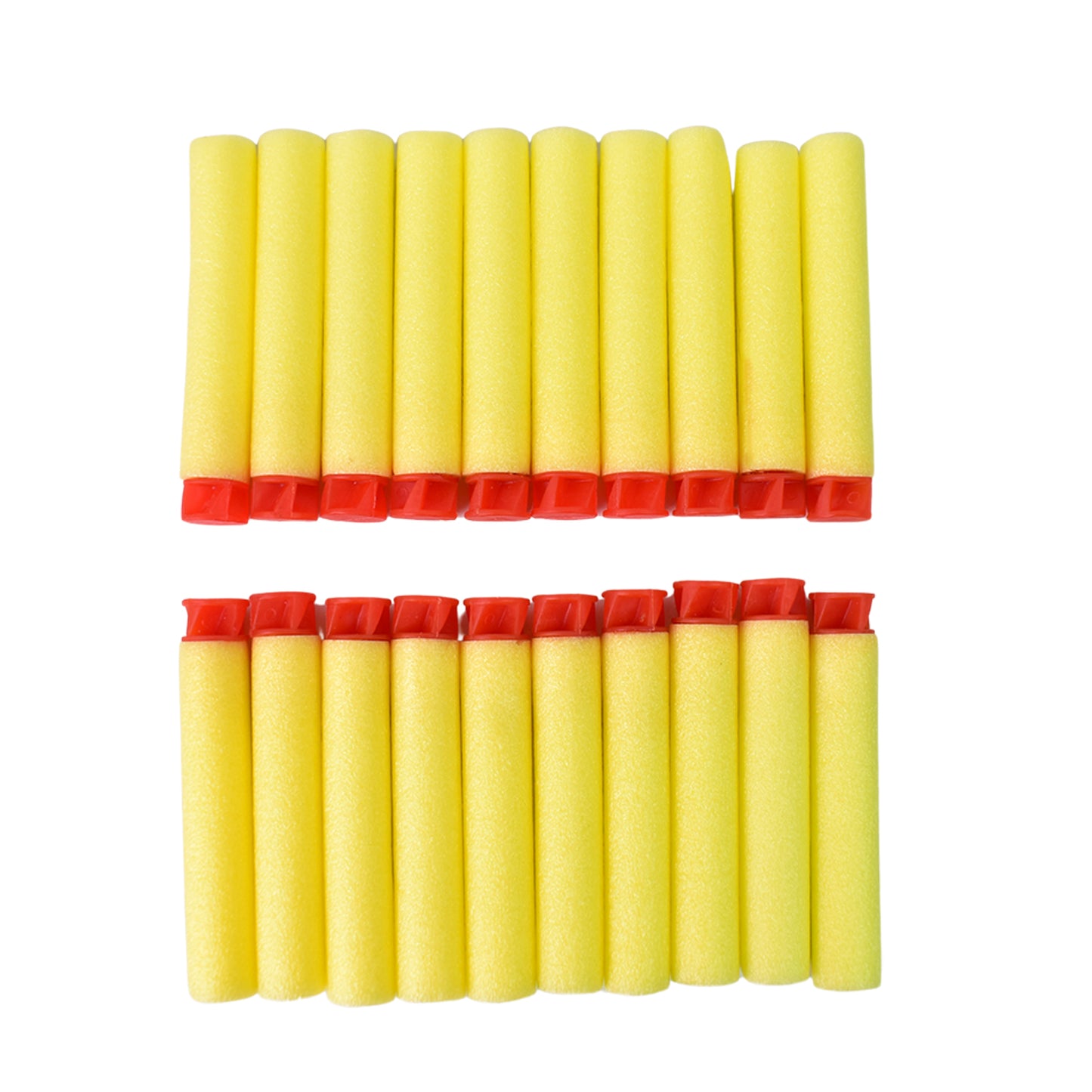 Refill Soft Foam Bullet Darts with Round Head for Toy Blasters and Foam Dart Guns (20 Pcs Set)