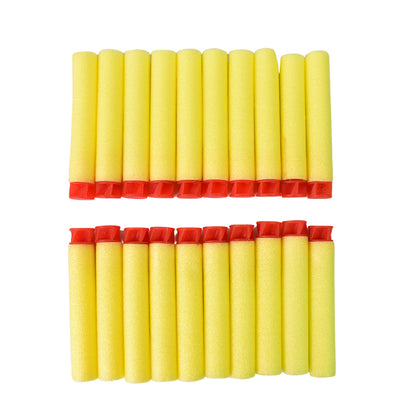 Refill Soft Foam Bullet Darts with Round Head for Toy Blasters and Foam Dart Guns (20 Pcs Set)