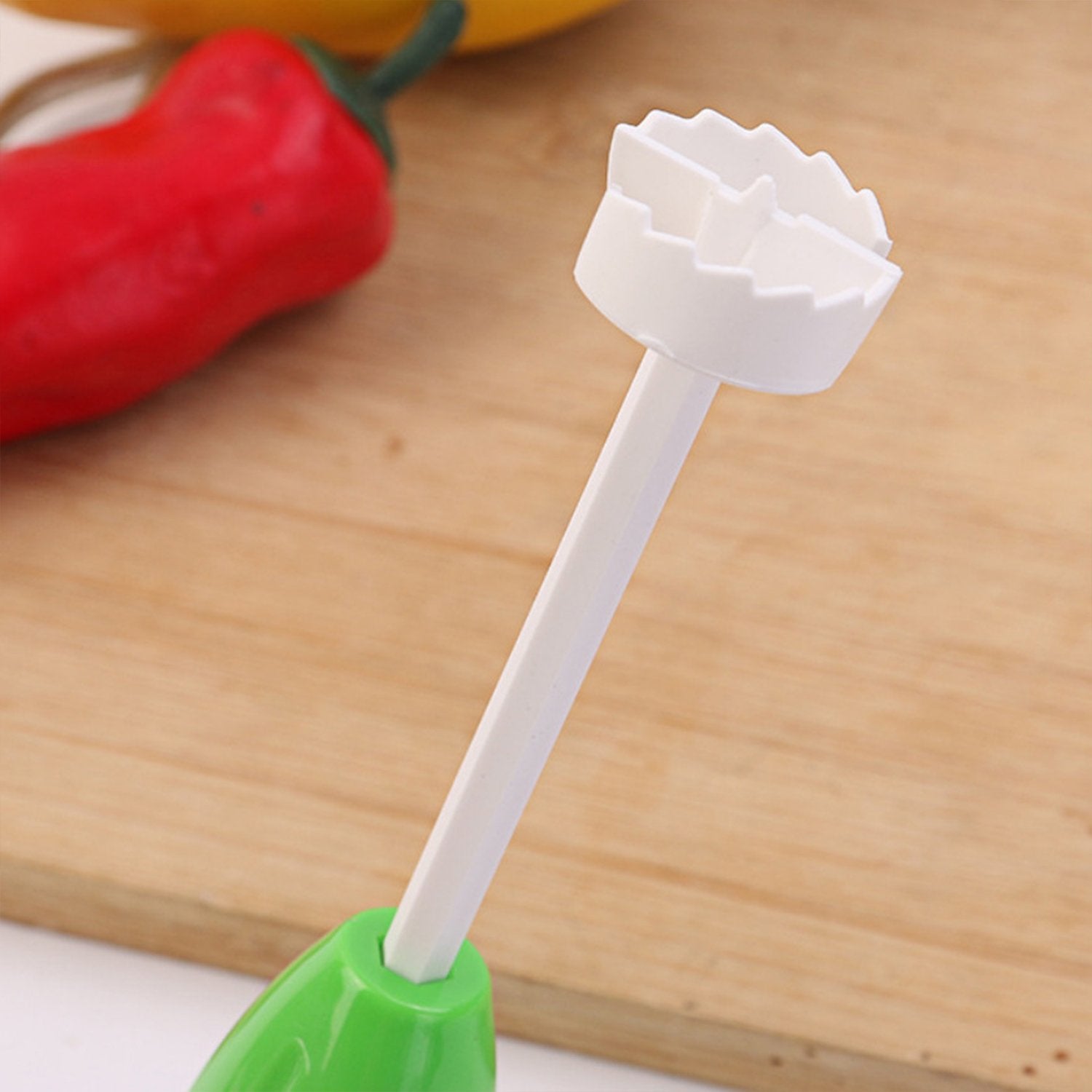 Veg Drill Vegetable Spiralizer and Corer Tool – Stuffed Vegetable Digging and Hollowing Kit with 4 Interchangeable Drill Heads