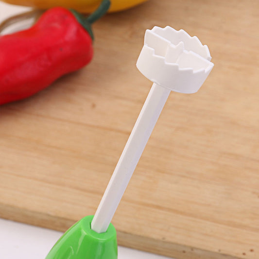 Veg Drill Vegetable Spiralizer and Corer Tool – Stuffed Vegetable Digging and Hollowing Kit with 4 Interchangeable Drill Heads