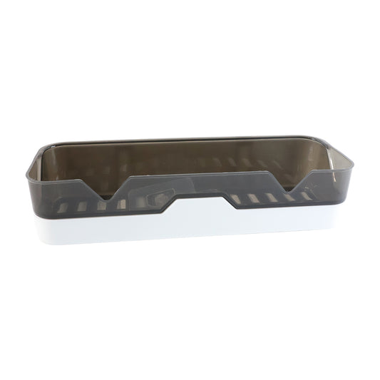 Wall Mounted Self Adhesive Plastic Storage Shelf for Bathroom and Kitchen Organization (1 Piece)