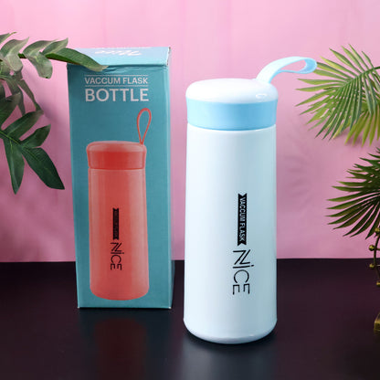 Plastic Vacuum Flask Bottle (Blue) - 400 ML