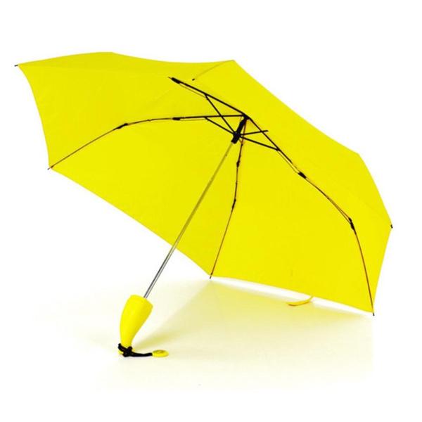 Banana Shaped Mini Foldable Umbrella Anti UV Rainproof Cute Portable Travel Umbrella for Women and Girls Pack of 1