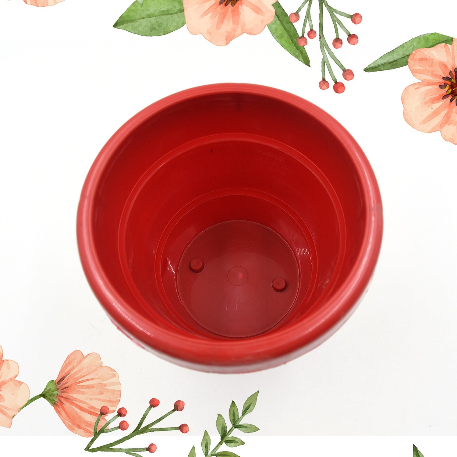 Plastic Heavy Duty Plant Pot Indoor Outdoor Garden Planter 13 cm Decorative Flower Pot Gamla Pack of 1