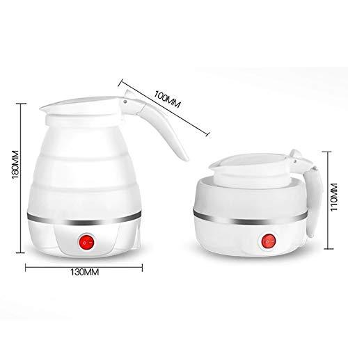 Silicone Foldable Collapsible Electric Water Kettle Camping Travel Boiler Dual Voltage Portable Electric Kettle Fast Boiling Food Grade Silicone