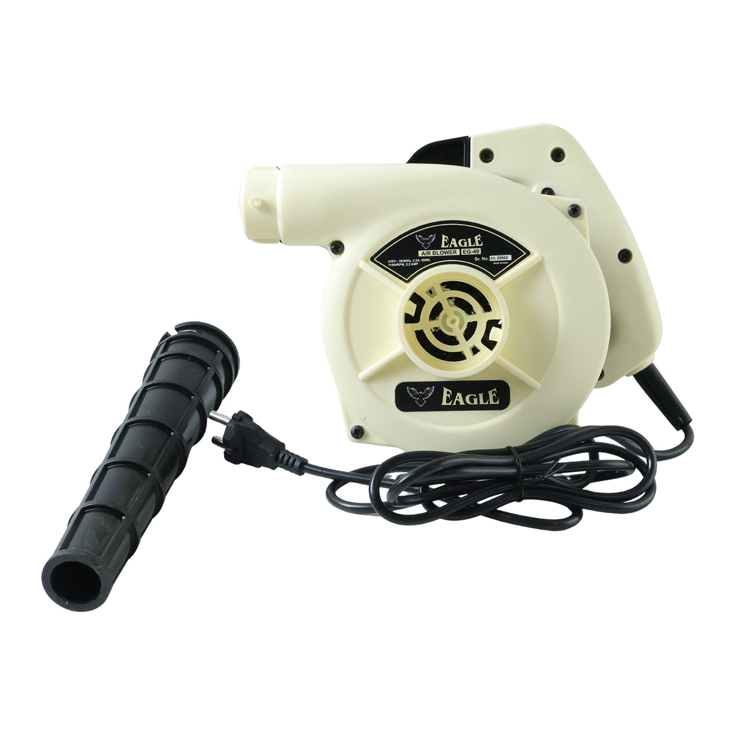 Eagle EG40 500W Electric Air Blower High Speed Dust Cleaning Machine for Computer, Home, Electronics, Workshop and Car Cleaning
