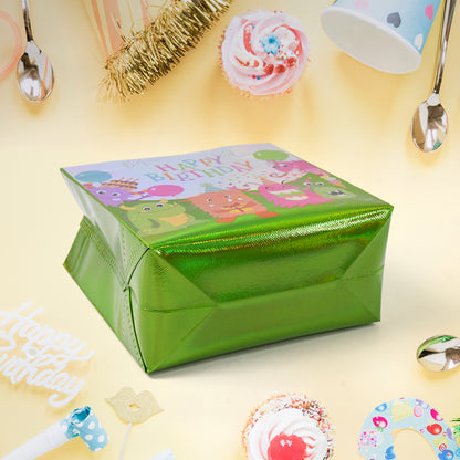 Reusable Birthday Gift Bag for Kids and Adults – Non Woven Party Return Gift Bag with Sturdy Base – 1 Piece Mix Design