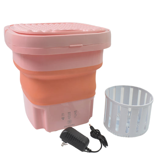 Portable Foldable Washing Machine Washer and Dryer Combo for Baby Clothes Underwear Socks Travel Camping Apartment and Dorm Use (1 Set)