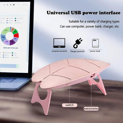 Mini 6W UV LED Nail Lamp with USB Cable Gel Nail Dryer for Gel Polish UV Resin Nail Art Home DIY and Professional Salon Manicure 1 Piece