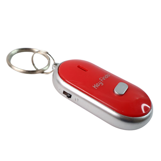 Key Finder Anti-Lost Keychain with Sound Activated Whistle Locator and LED Light for Keys, Bags and Small Items (1 Pc)