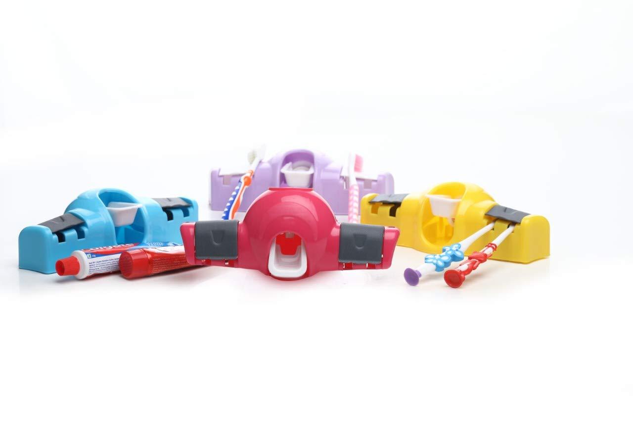 Automatic Push Toothpaste Dispenser and Wall Mounted Toothpaste Squeezer – Hands-Free Bathroom Organizer