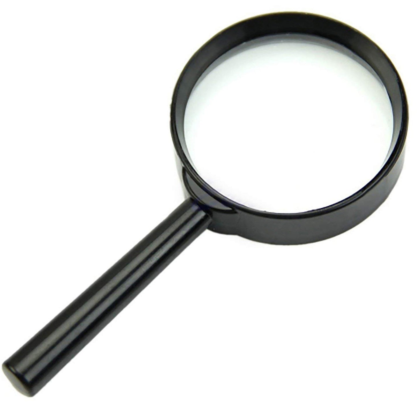 Magnifying Glass Lens Reading Aid – Real Glass Handheld Magnifier with Plastic Handle, 50mm Lens (1 Pc)