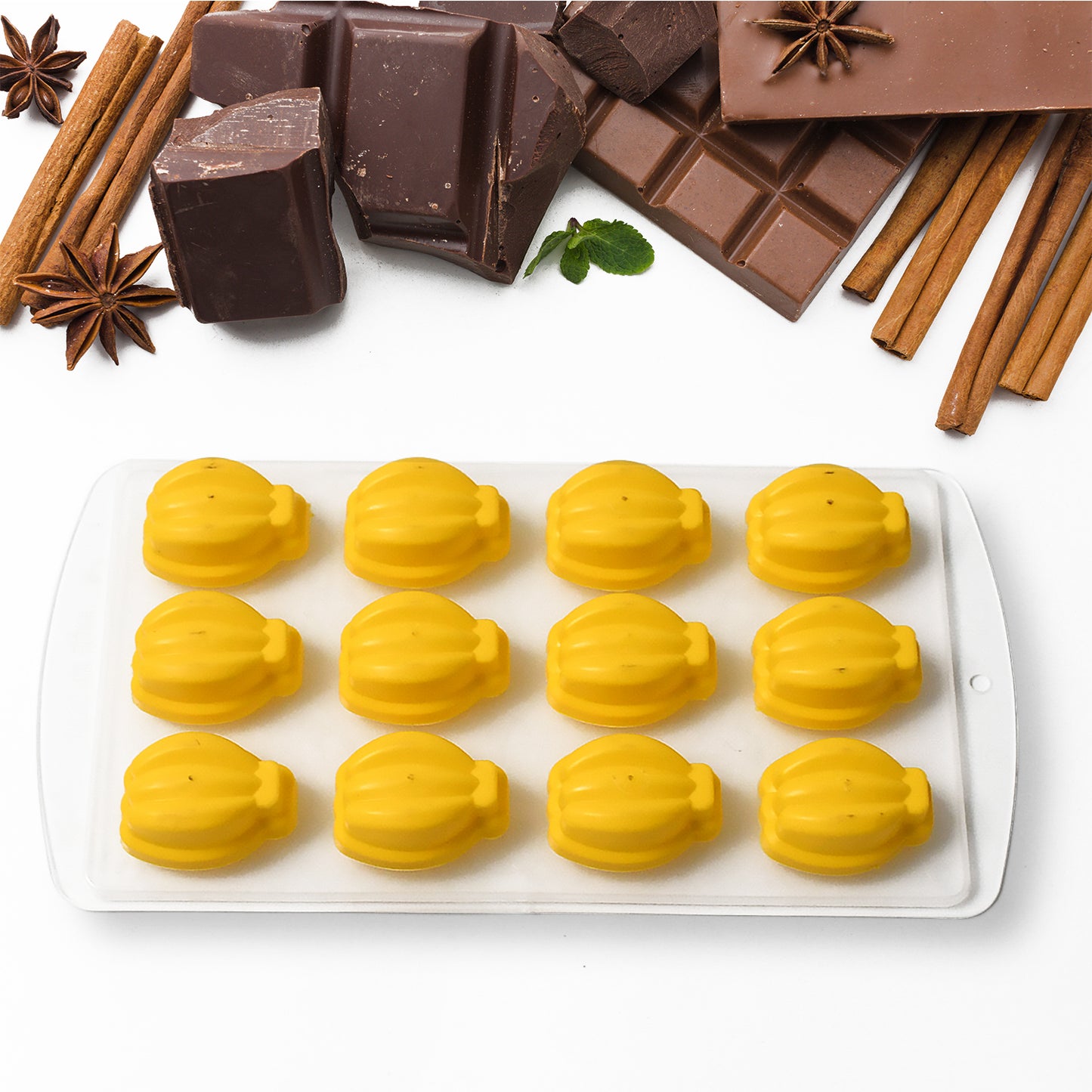 Silicone Multi Shape Ice Cube Tray Mold, Creative Fruit Shape Ice Tray for Freezer, Flexible Silicone Mold for Ice Cubes, Chocolate, Jelly, Candy and Baking (1 Pc)