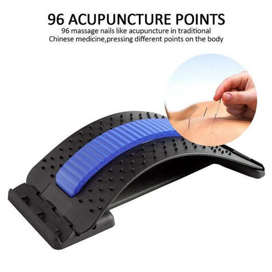 Multi-Level Back Stretcher Posture Corrector Device for Back Pain Relief and Lumbar Support