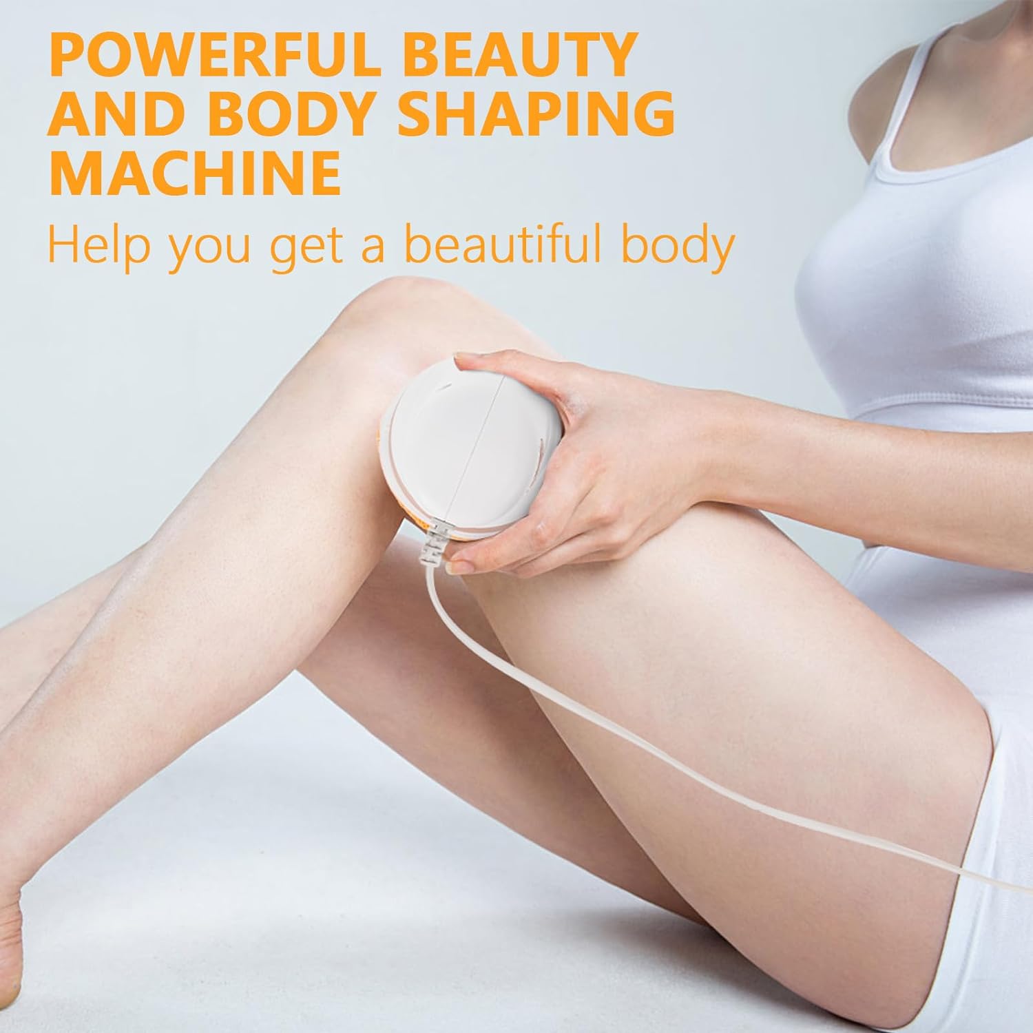 Body Sculpting Electric Handheld Massager with 3 Washable Massage Pads Adjustable Speed Body Shaping Massager for Belly, Waist, Legs, Arms, Back and Butt (1 Pc)