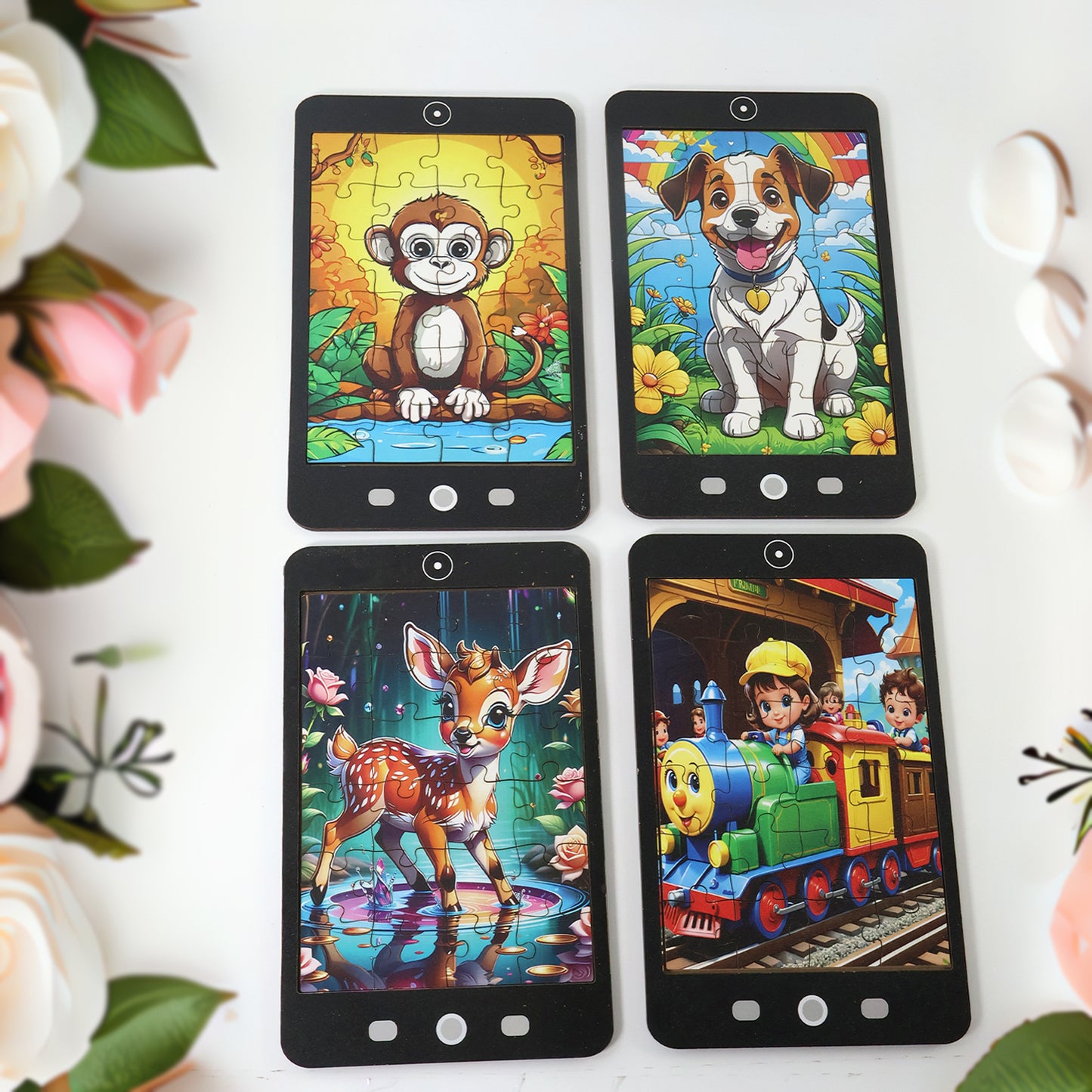 Kids Mini Cartoon Jigsaw Puzzle - 1 Pc Mix Design