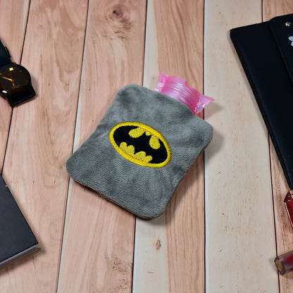 Batman Small Hot Water Bag With Cover For Pain Relief
