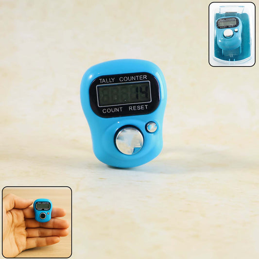 Digital Finger Tally Counter – Portable LCD Display Electronic Tasbeeh Counter with Reset Button and Adjustable Finger Strap for Counting, Meditation, Exercise and Chanting (1 Pc)