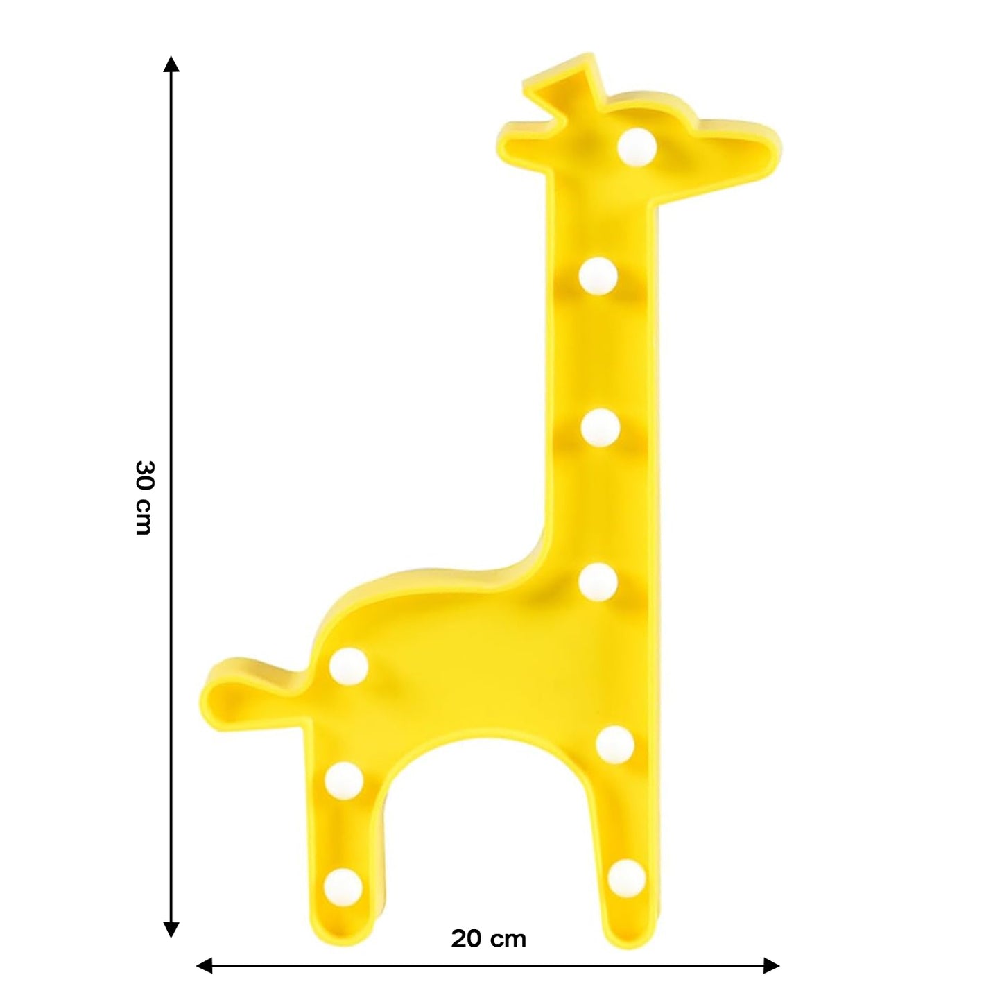 Giraffe Shape LED Decorative Night Light Battery Operated Marquee Lamp for Kids Room Bedroom Party Home Decoration Wall and Table Decor
