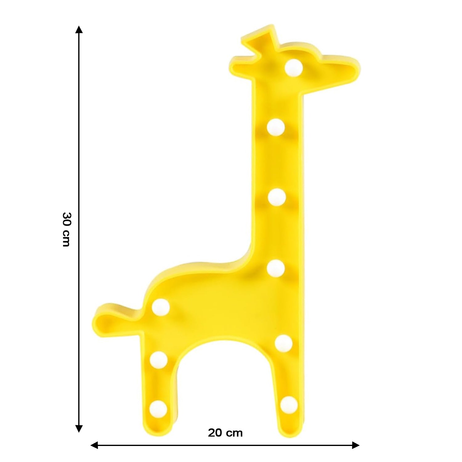 Giraffe Shape LED Decorative Night Light Battery Operated Marquee Lamp for Kids Room Bedroom Party Home Decoration Wall and Table Decor