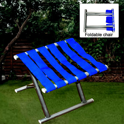 8804 Folding Beach Tool Best Folding Stool Portable Travel Train Chair Outdoor Rest Seat Fishing Beach Picnic Hiking Backpacking Stool Camping Fishing Hiking Picnic Garden (1 Pc )