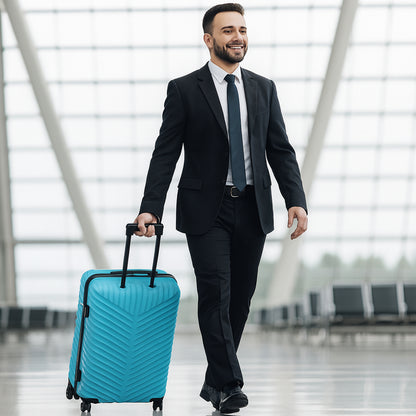 4-in-1 Luggage Set – Durable and Stylish Hard Shell Suitcase Set with 4 Different Sizes for Travel | Includes Large, Medium, Small, and Cabin Size Bags