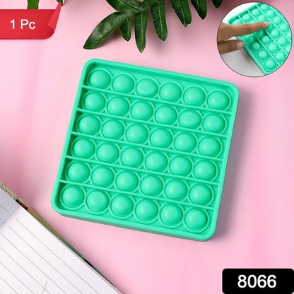 Premium Silicone Pop It Fidget Toy Stress Relief Sensory Bubble Popper Game for Kids and Adults Reusable Washable Toy (1 Pc)