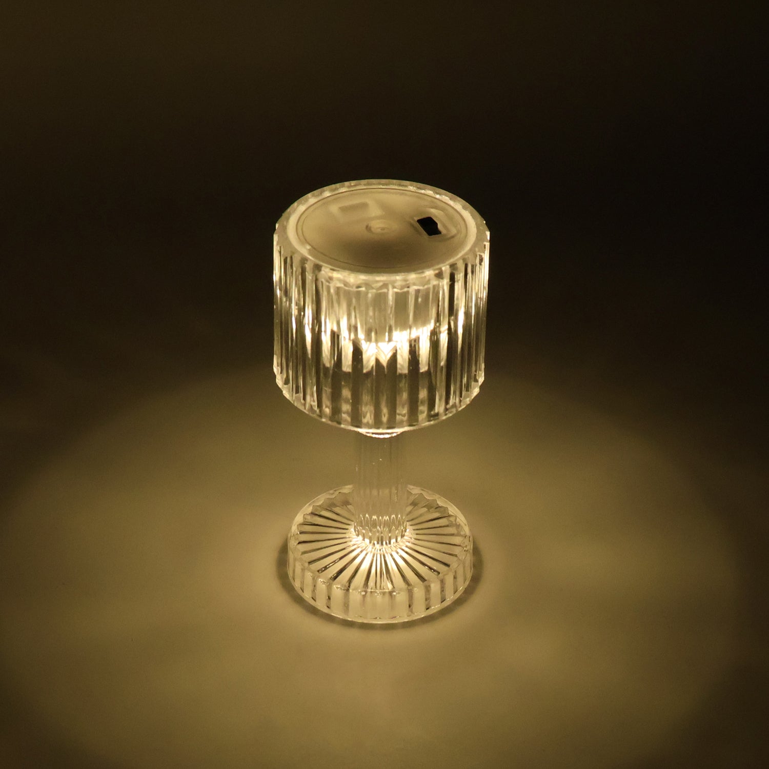 Set of 4 LED Crystal Effect Table Lamps Battery Operated Decorative Mini Desk Lights for Home Restaurants Weddings Festive Decor Diwali Table Centerpiece Lights
