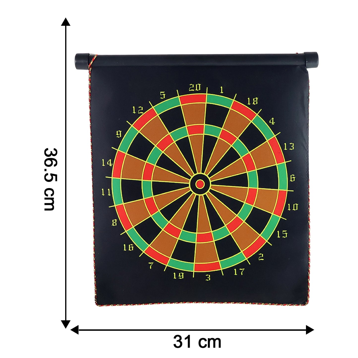 Magnetic Roll-up Dartboard Game - (12-inch Set)