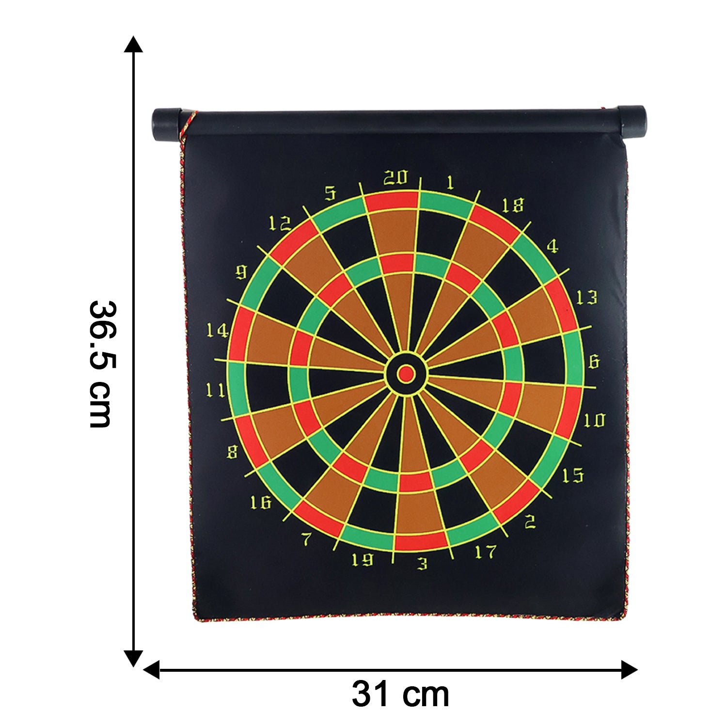 Magnetic Roll-up Dartboard Game - (12-inch Set)